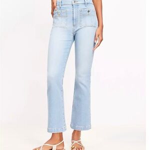 LOFT Light Wash Patch-Pocket Jeans
